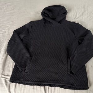 Black Quilted Women's Hoodie